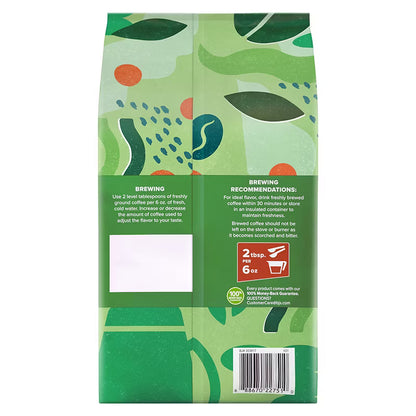 Wellsley Farms Decaffeinated Blend Ground Coffee Medium Roast 40 oz