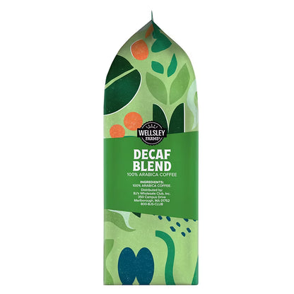 Wellsley Farms Decaffeinated Blend Ground Coffee Medium Roast 40 oz