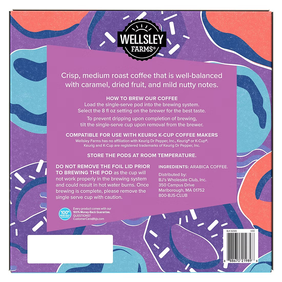 Wellsley Farms Donut Shop Coffee Pods Arabica Medium Roast, 100 ct.