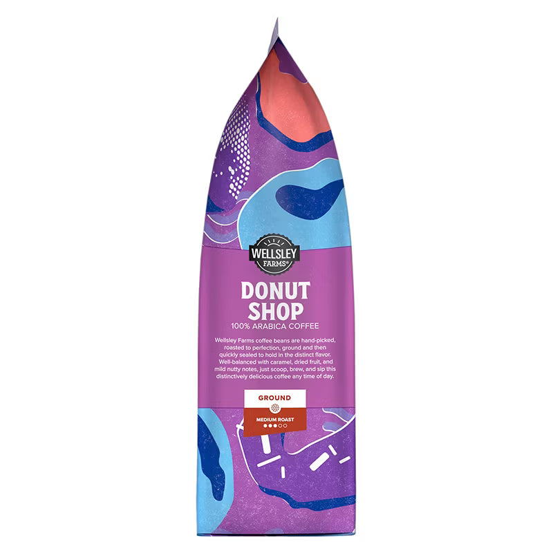 Wellsley Farms Donut Shop Ground Coffee Medium Roast 40 oz