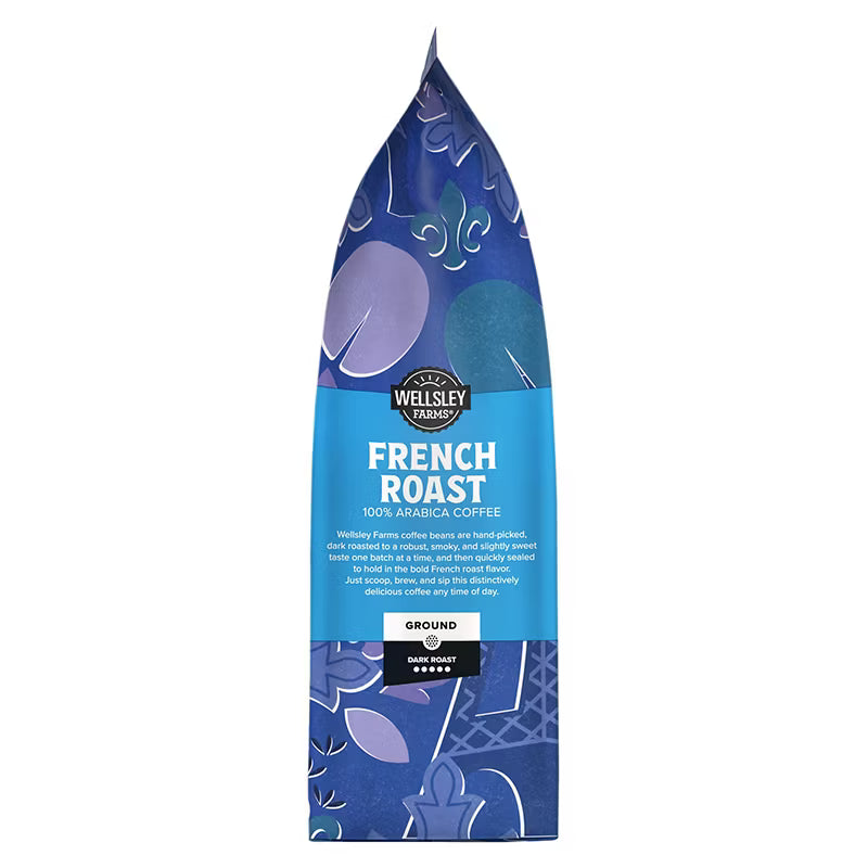 Wellsley Farms French Roast Ground Coffee Dark Roast 40 oz