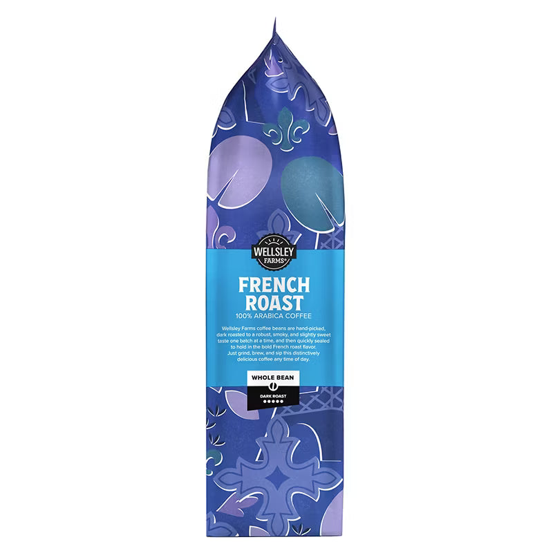 Wellsley Farms French Roast Whole Bean Coffee Dark Roast 40 oz